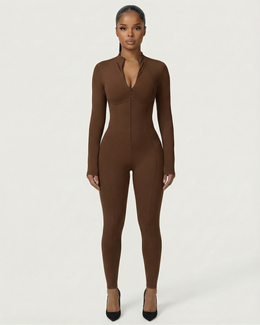 LUVINA Zip-Up Jumpsuit