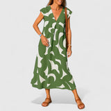 Koralia | Sophisticated V-Neck Dress