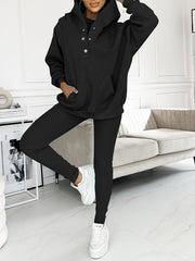 Casual and Comfortable Three-piece Sweatshirt Set