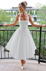 Ariana | Women Wedding Guest Halter Midi Dress