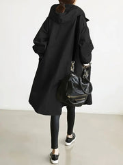 Elowen | Sleek Waterproof Hooded Rain Jacket | Women’s Fashion