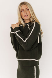 Ava Knit Sweater | Dark Green