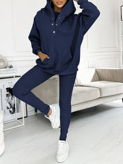 Casual and Comfortable Three-piece Sweatshirt Set