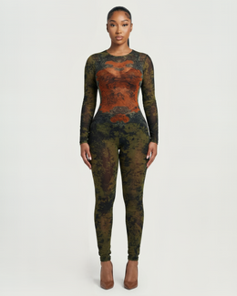 KALEYA Abstract Print Jumpsuit