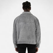 Men's Relaxed-Fit Suede Jacket