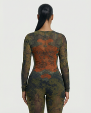 KALEYA Abstract Print Jumpsuit