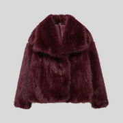 Arloa Cropped Faux Fur Jacket