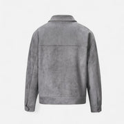 Men's Relaxed-Fit Suede Jacket