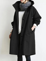 Elowen | Sleek Waterproof Hooded Rain Jacket | Women’s Fashion