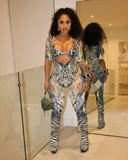 TAYA Two-piece Flared Jumpsuit