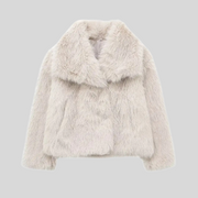Arloa Cropped Faux Fur Jacket