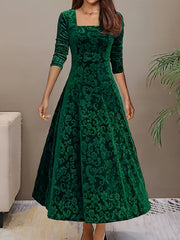 Amelia | Women’s Square Neck Party Dress