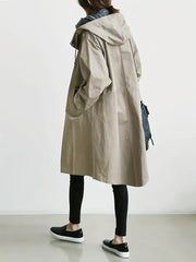 Elowen | Sleek Waterproof Hooded Rain Jacket | Women’s Fashion