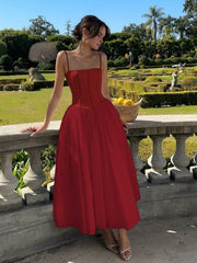 Caroline | Women Wedding Guest Corset Midi Dress