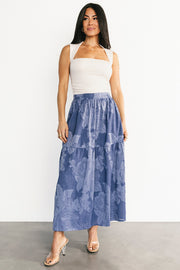 Alejandra Midi Skirt | Blue Floral
