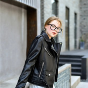 Ravelle | Women's Biker Jacket – Adjustable Waist & Zipper