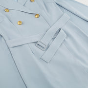 Eleanor | Women Double Breasted Cape Dress with Belt