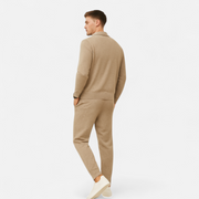 Men's Wool Zip-Up Sweater for Business