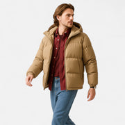Unisex Cotton Hooded Puffer Jacket