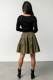 Ebba Short Skirt | Olive