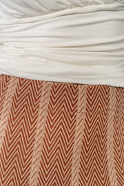 Astrid Midi Skirt | Rust Print