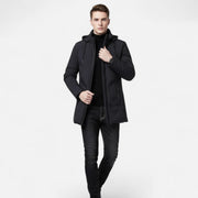 Men's Classic Hooded Cotton-Blend Parka