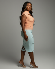 CAMILLA Ombre Knit Maxi Dress