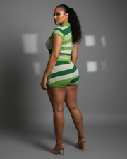 ELLAY Knit Abstract Print Romper