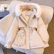 Serenelle | Women's Jacket – Faux Fur Drawstring Fit