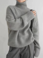 Veloria | Women's Knit Sweater – Turtleneck Fit