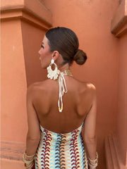 Roxanne | Halter Dress with Alluring Open Back