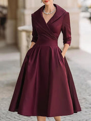 Tessa | Women’s Spring Classic Wrap Midi Dress