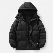 Men’s Padded Jacket with Detachable Hood