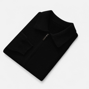 Men's Wool Zip-Up Sweater for Business
