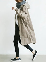 Aurelia | Sleek Waterproof Hooded Jacket | Women Fashion