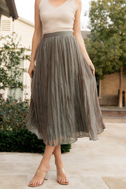 Cyra Midi Skirt | Sage