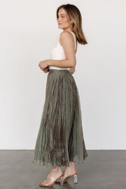 Cyra Midi Skirt | Sage