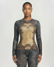 KALEYA Abstract Print Jumpsuit