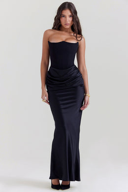 Joanna | Women Wedding Guest Strapless Maxi Dress