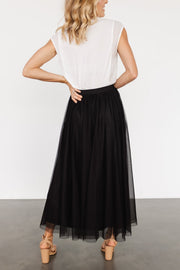Mila Tulle Skirt | Black