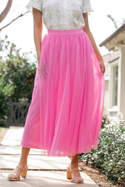 Mila Tulle Skirt | Taffy Pink