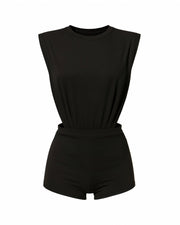 DARLEE Draped Side-Cut Top & Mini Short Set