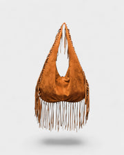 SAMMY Faux Suede Fringe Bag