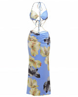 Zulema Chain Detail Cutout Maxi Dress