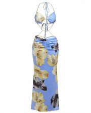 Zulema Chain Detail Cutout Maxi Dress