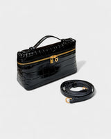 ADDIE Croc-Embossed Structured Bag