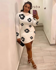 SORELL Flower Print Mini Dress