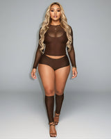 DEIA Mesh Detail Four-Piece Set