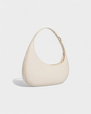 BELVIA Faux Leather Crescent Bag