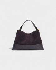 ELVIERA Quilted Faux Suede Handle Bag